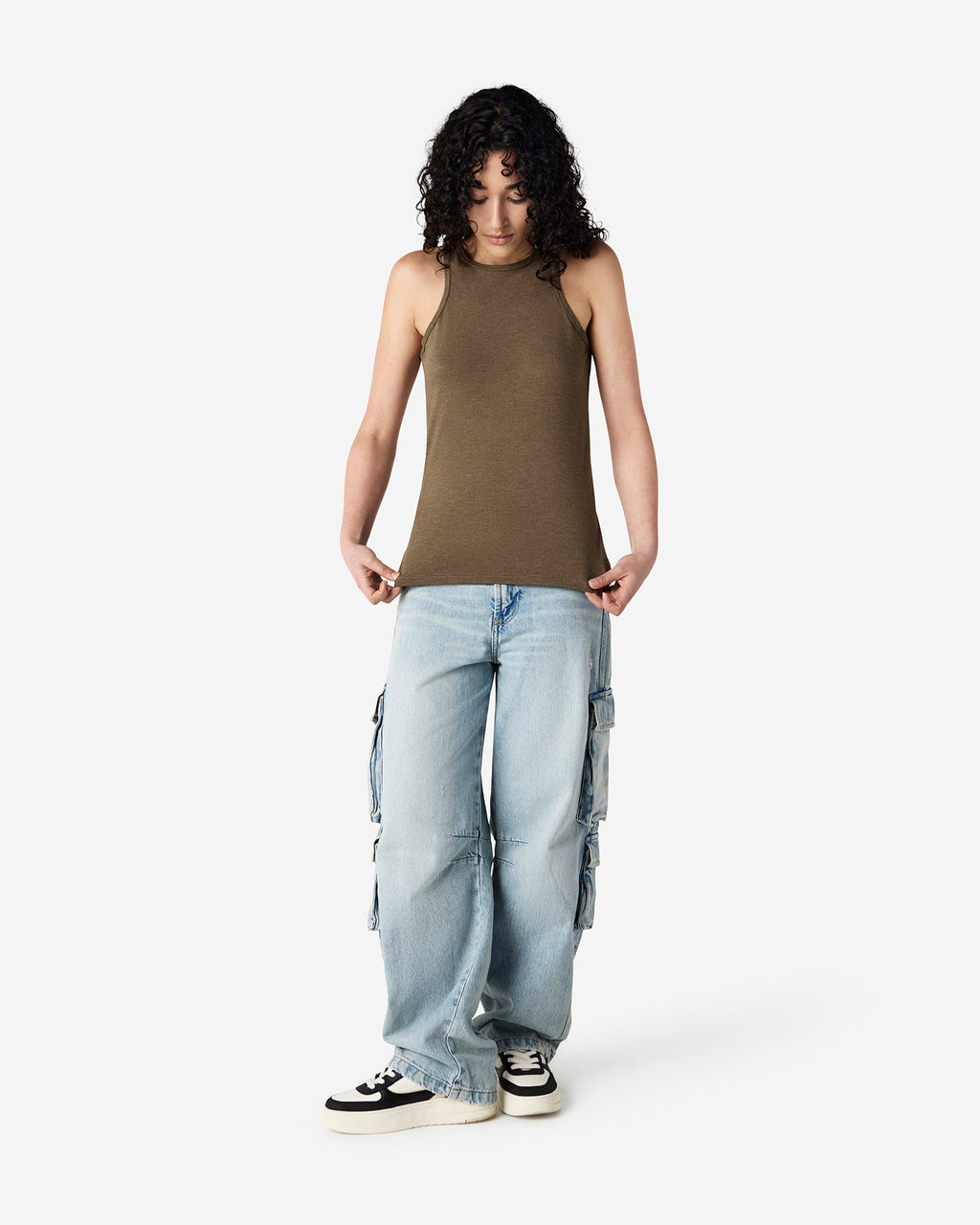 101CVC American Apparel CVC Womens Racerneck Tank