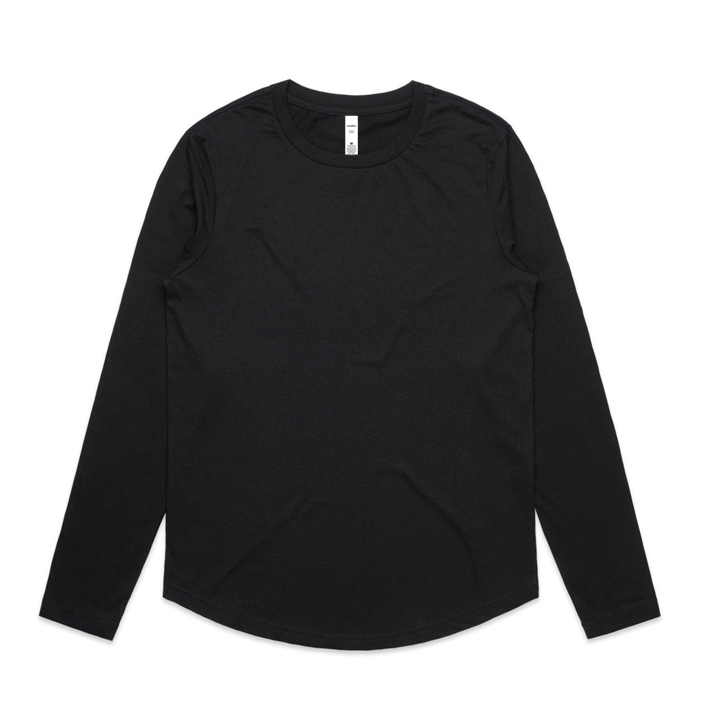 4021 WOS MAPLE CURVE LS TEE
