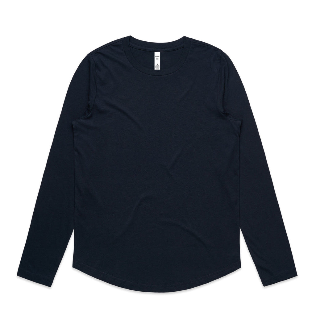 4021 WOS MAPLE CURVE LS TEE