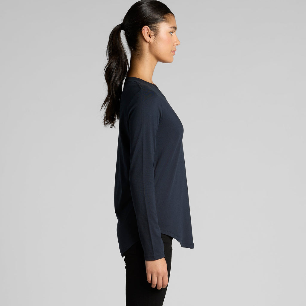 4021 WOS MAPLE CURVE LS TEE