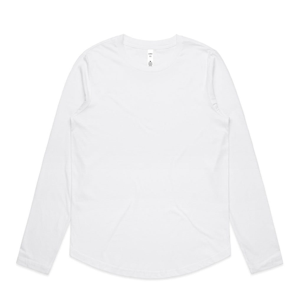 4021 WOS MAPLE CURVE LS TEE