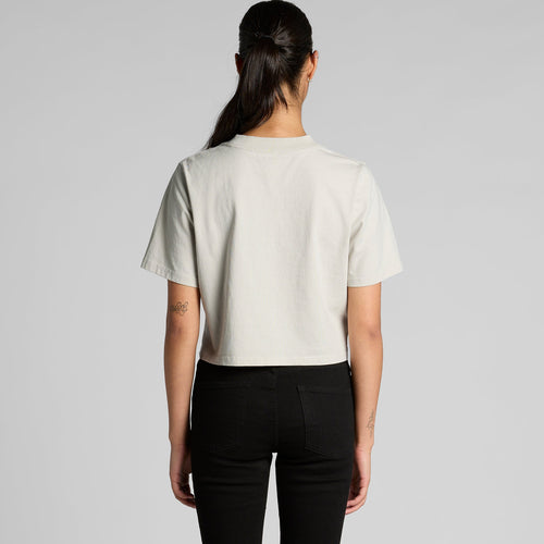 4089 WOS HEAVY FADED CROP TEE