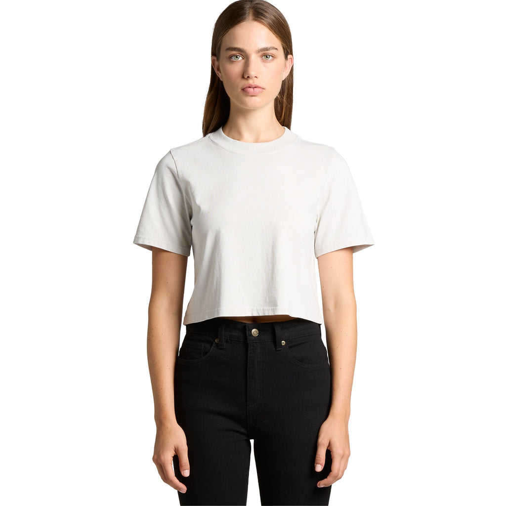 4089 WOS HEAVY FADED CROP TEE