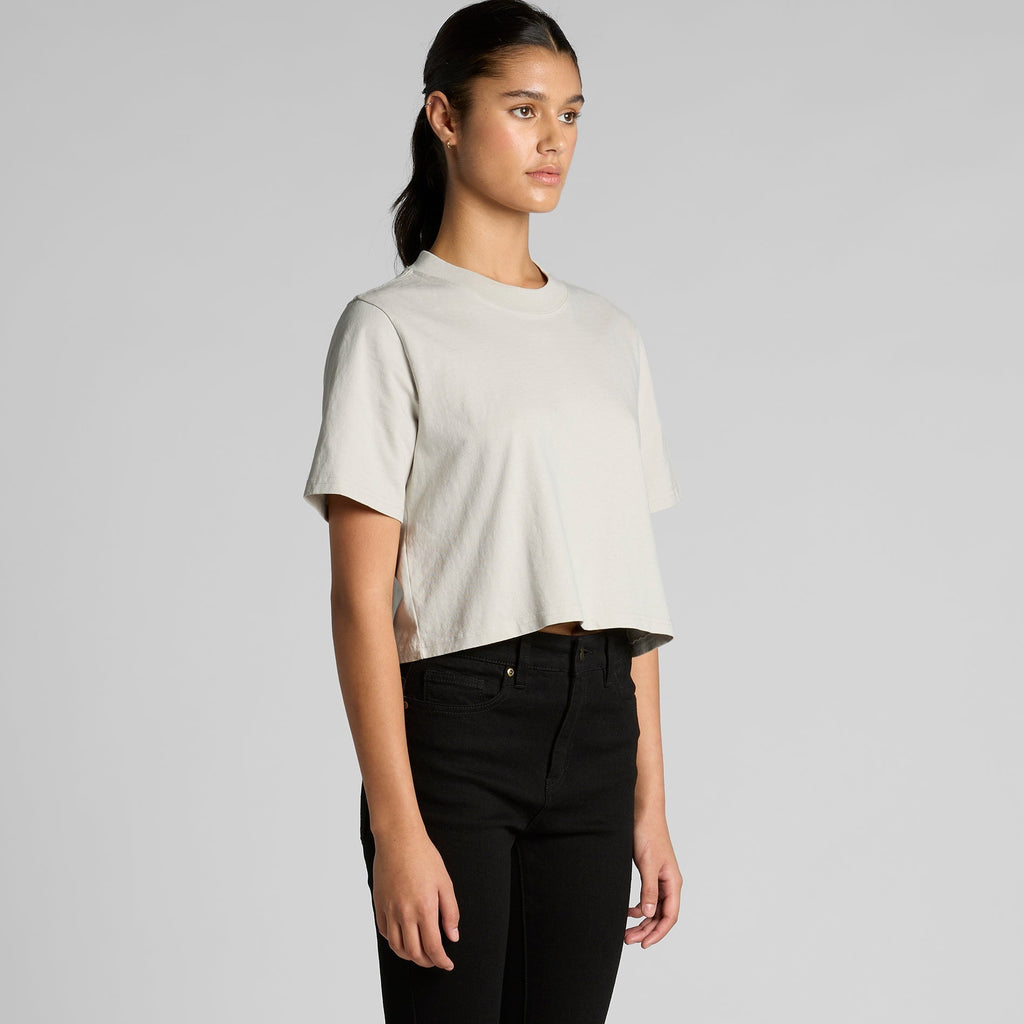 4089 WOS HEAVY FADED CROP TEE