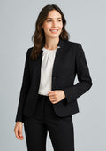 60113 Womens Cool Stretch Short Jacket with Reverse Lapel