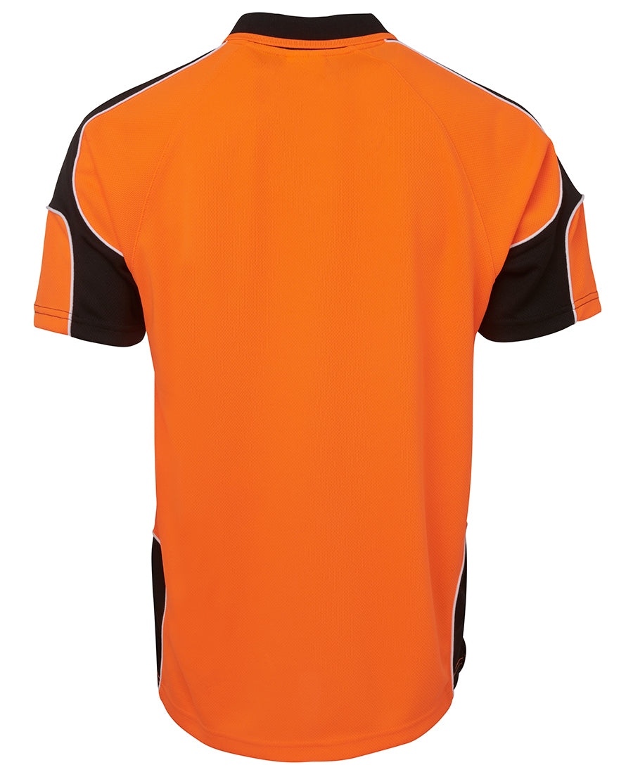 JB's Wear Hi Vis S/S Arm Panel Polo 6AP4S