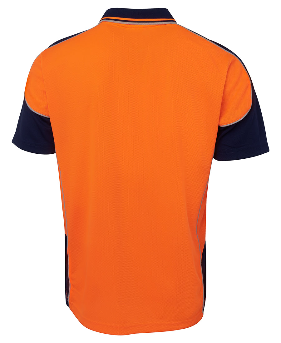 JB's Wear Hi Vis Contrast Piping Polo 6HCP4