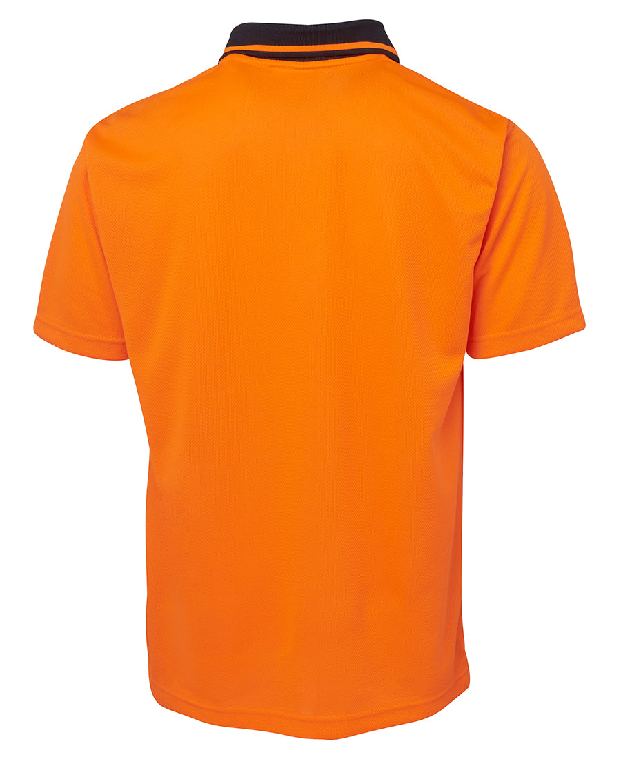 Adults Hi Vis Non Cuff Traditional Polo 6HVNC