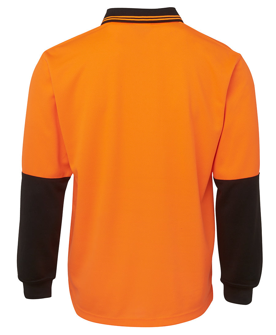 JB's Wear Hi Vis L/S Trad Polo 6HVPL
