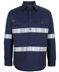 JB's Close Front L/S 150g Work Shirt Reflective Tape 6HWCT