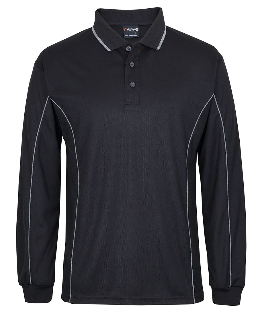 JBS PODIUM L/S PIPING POLO 7PIPL