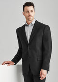 84011 Mens Comfort Wool Stretch 2 Button Classic Jacket