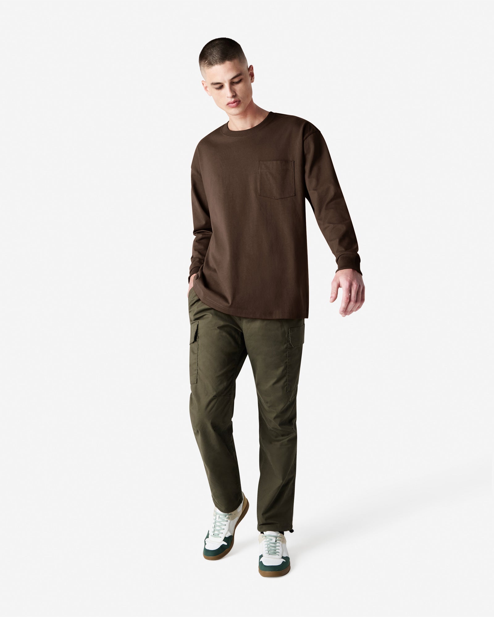 9410 American Apparel Super Heavyweight Unisex Long Sleeve Pocket T-Shirt