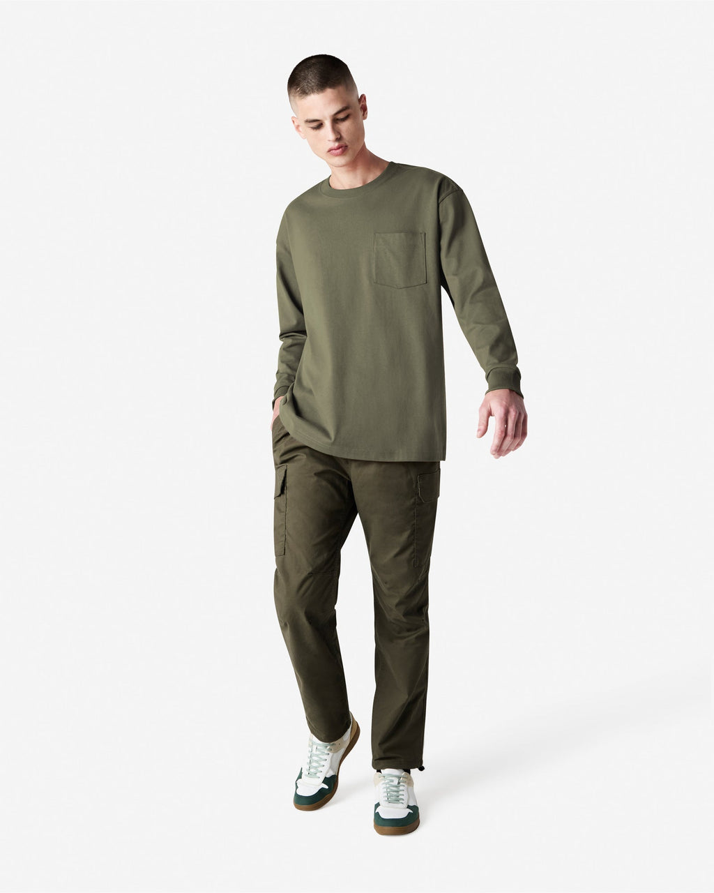 9410 American Apparel Super Heavyweight Unisex Long Sleeve Pocket T-Shirt