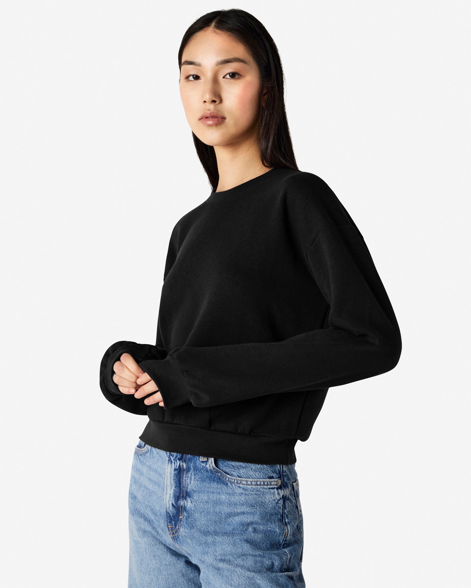 RF494 American Apparel Reflex Fleece Women's Crewneck Sweatshirt