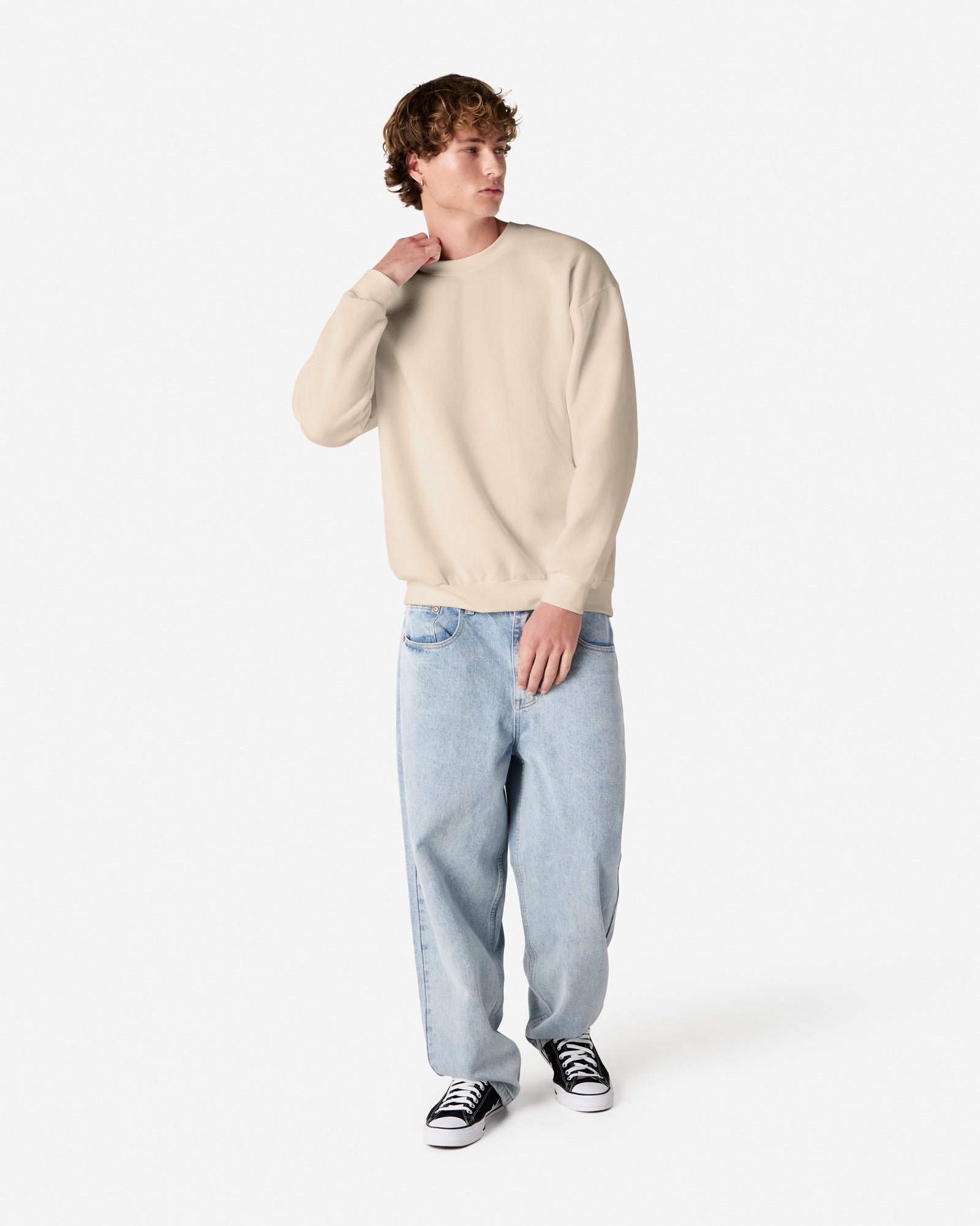 RF496 American Apparel Reflex Fleece Unisex Crewneck Sweatshirt
