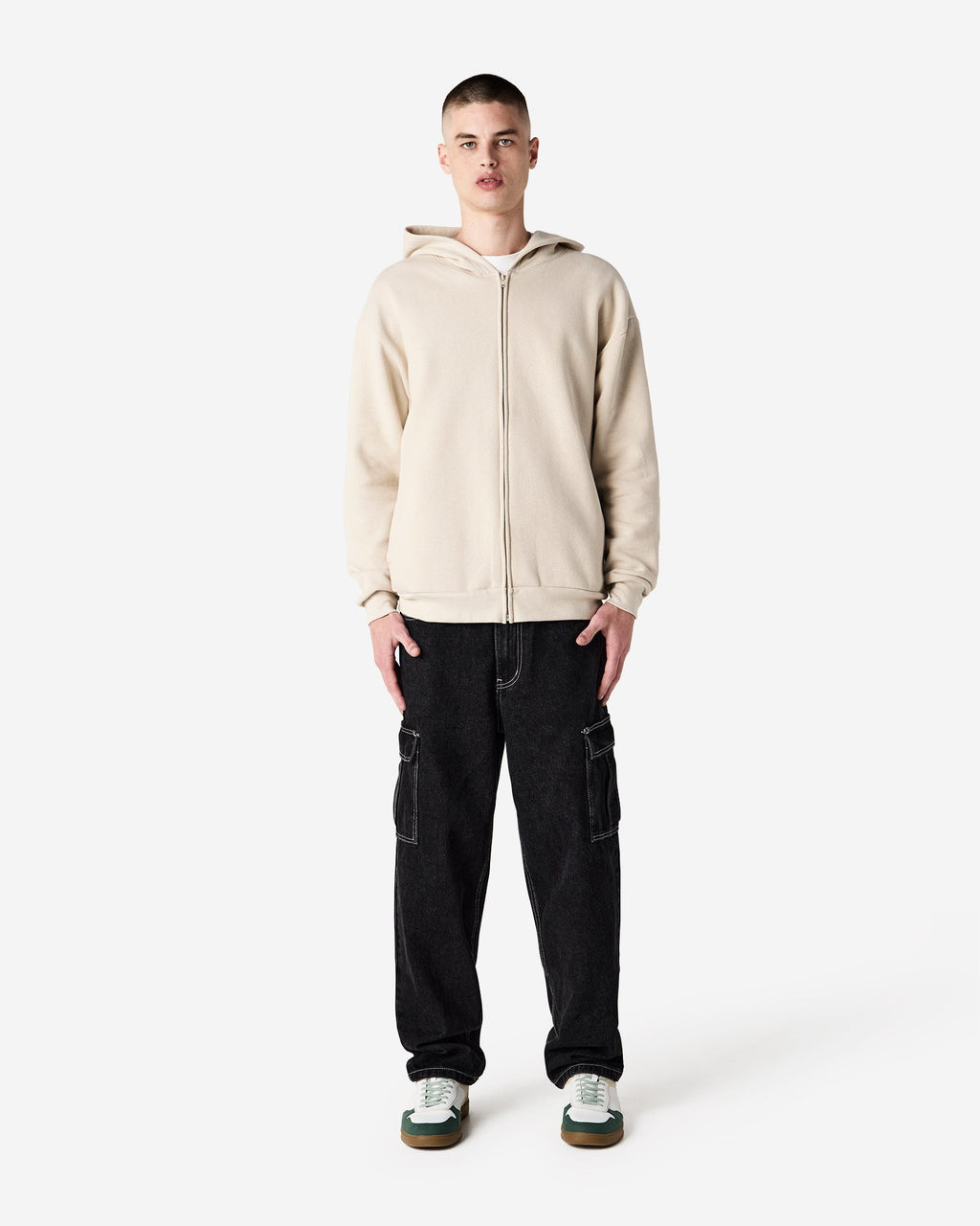 RF497 American Apparel Reflex Fleece Unisex Full Zip Hooded Sweat