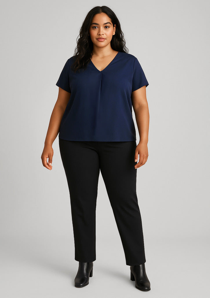 RGP304L Womens Scuba Ponte Mid-rise Pull-on Pant