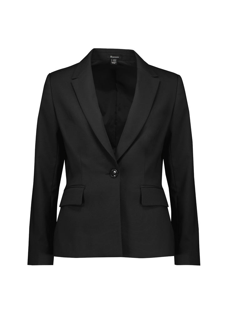 RJ401L Womens Renew Single Button Mid Length Jacket
