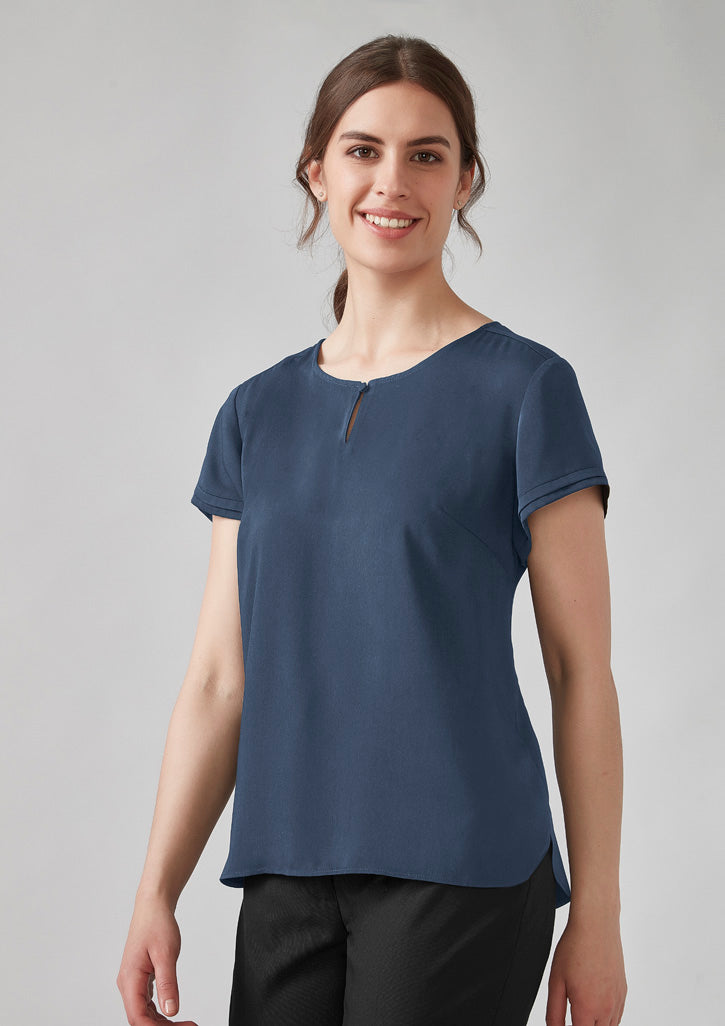 RU569LS Womens Evelyn Short Sleeve Blouse