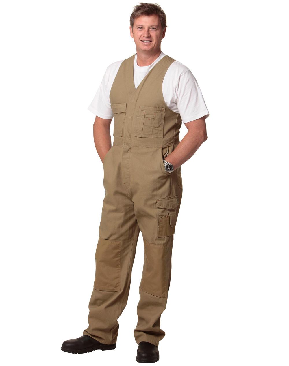 WA04 Men's DURABLE ACTION BACK OVERALL