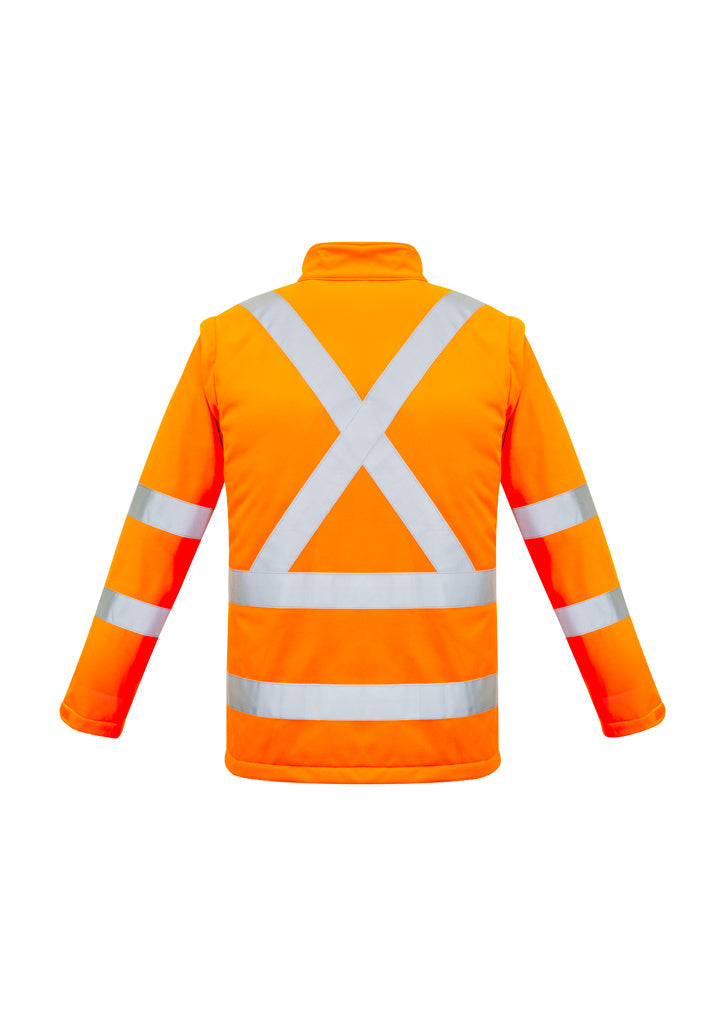 Syzmik Unisex Hi Vis 2 in 1 X Back Soft Shell Jacket ZJ680
