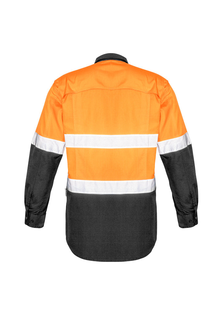 Syzmik Mens Rugged Cooling Taped Hi Vis Spliced Shirt ZW129