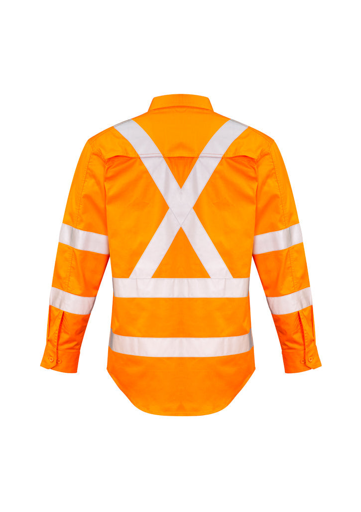 Syzmik Mens Hi Vis X Back Taped Shirt ZW690
