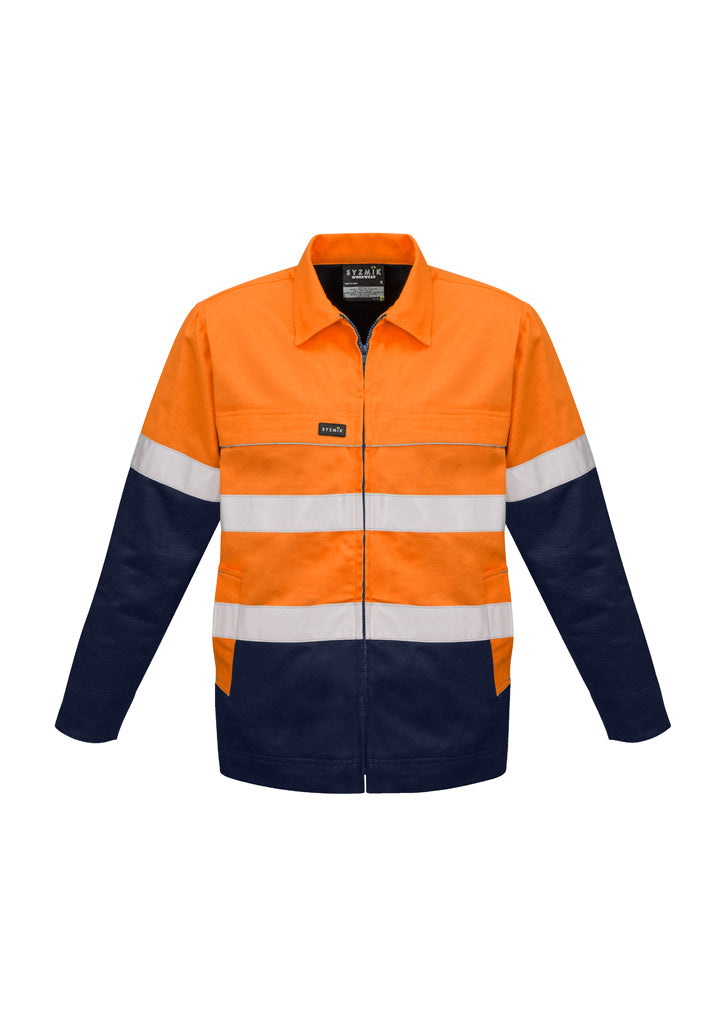 Syzmik Mens Hi Vis Cotton Drill Jacket ZJ590