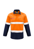 Syzmik Mens FR Closed Front Hooped Taped Spliced Shirt ZW133