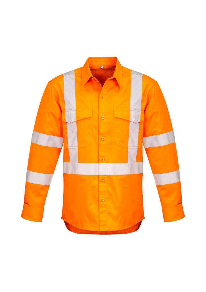 Syzmik Mens Hi Vis X Back Taped Shirt ZW690