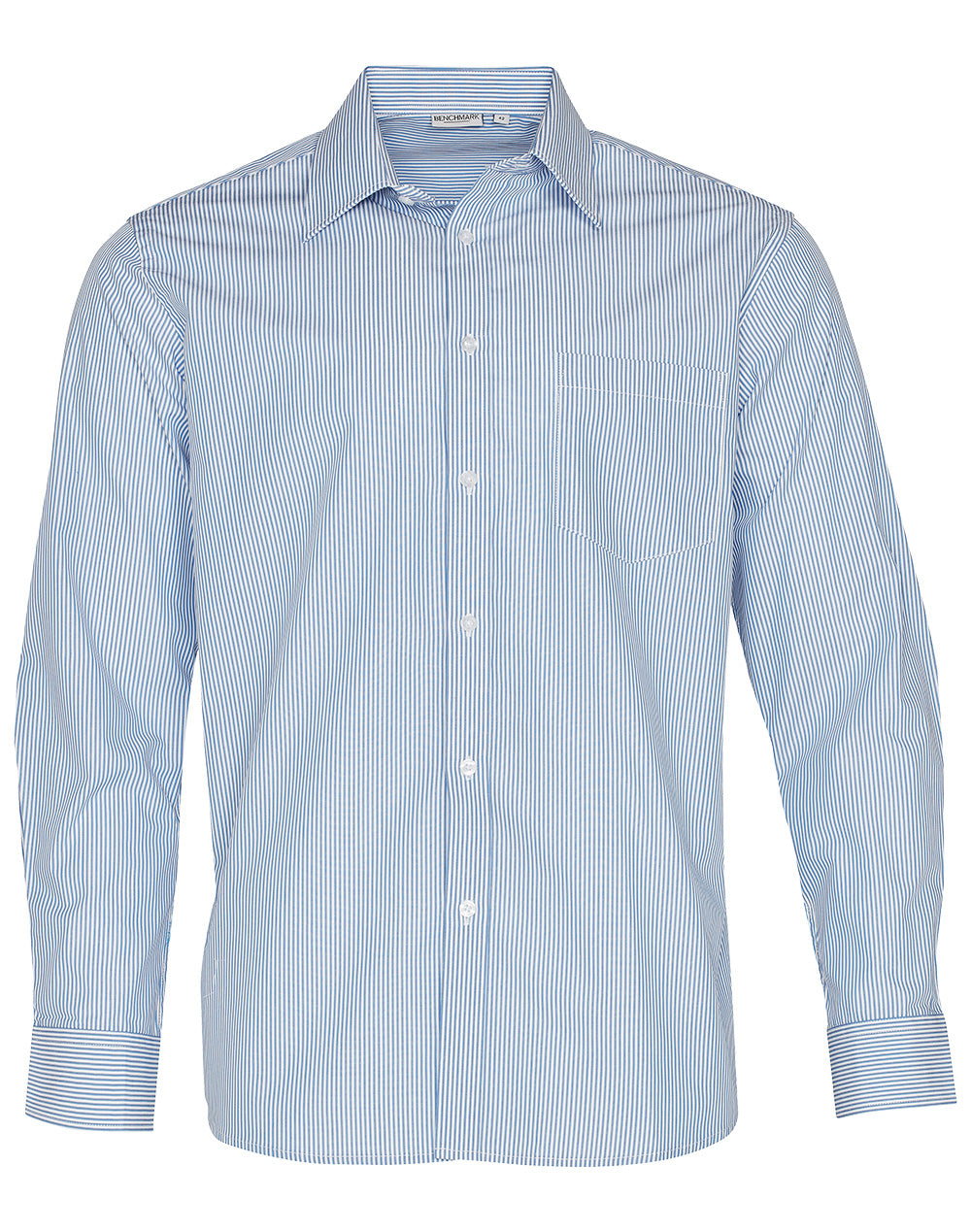 Benchmark M7232 Men's Balance Stripe Long Sleeve Shirt