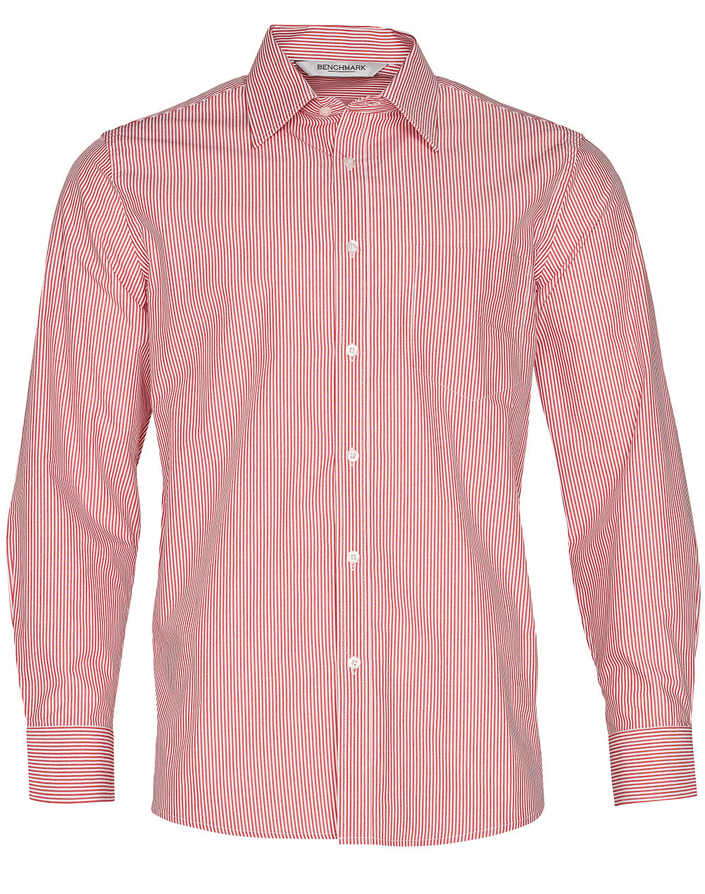 Benchmark M7232 Men's Balance Stripe Long Sleeve Shirt