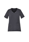 Biz Care Womens Avery Tailored Fit Round Neck Scrub Top CST942LS