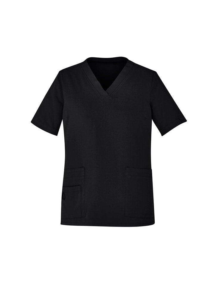Biz Care WOMENS AVERY EASY FIT V-NECK SCRUB TOP   CST941LS