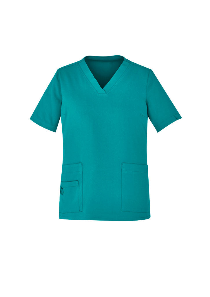 Biz Care WOMENS AVERY EASY FIT V-NECK SCRUB TOP   CST941LS